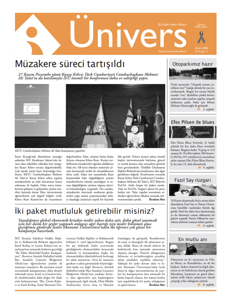 Ünivers Aralık 2008