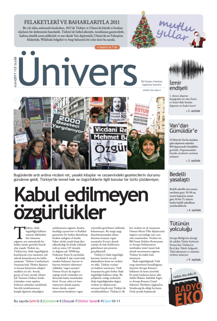 Ünivers Aralık 2011