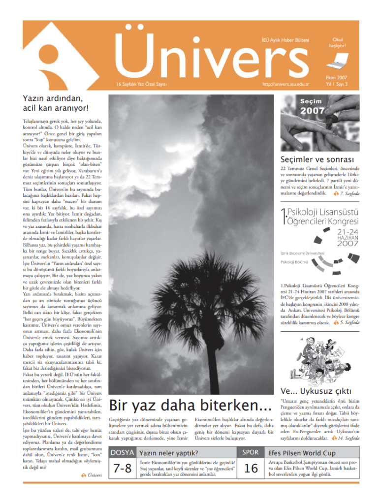 Ünivers Ekim 2007