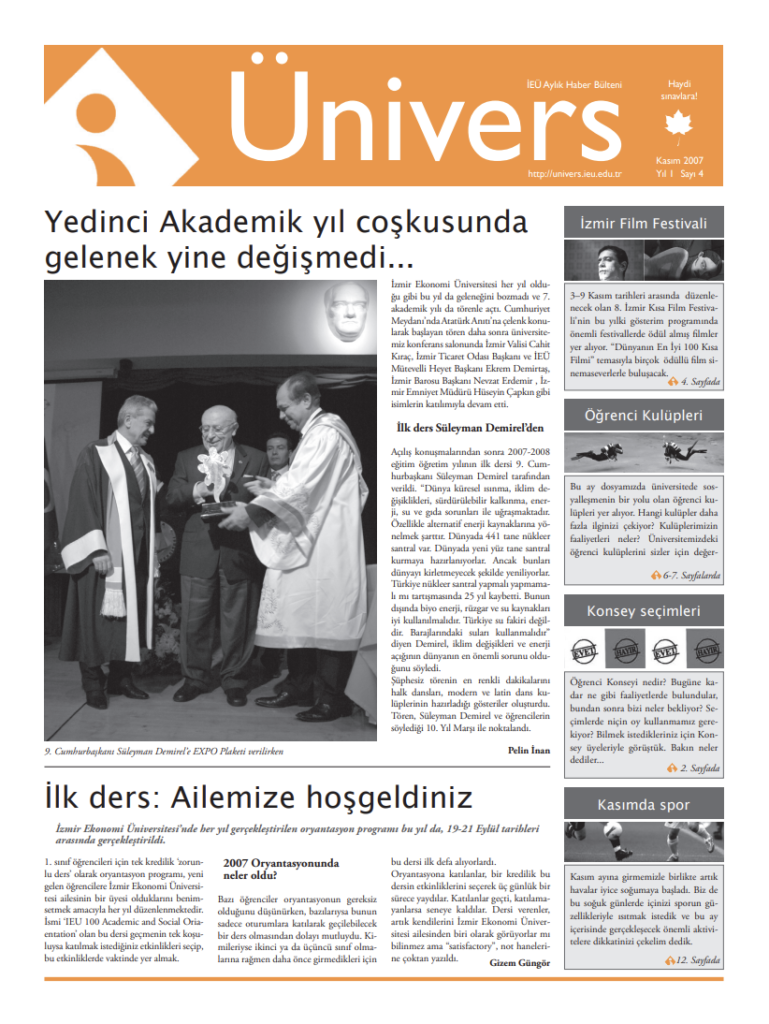 Ünivers Kasım 2007