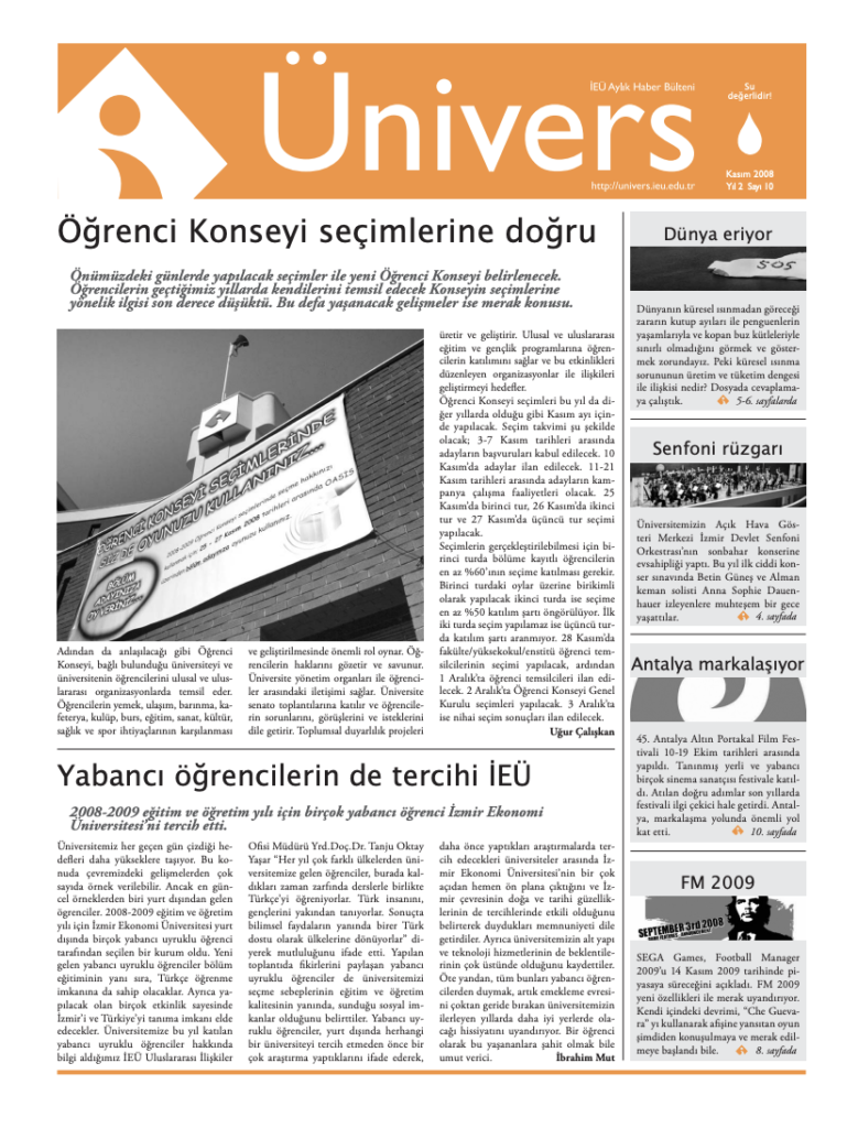 Ünivers Kasım 2008