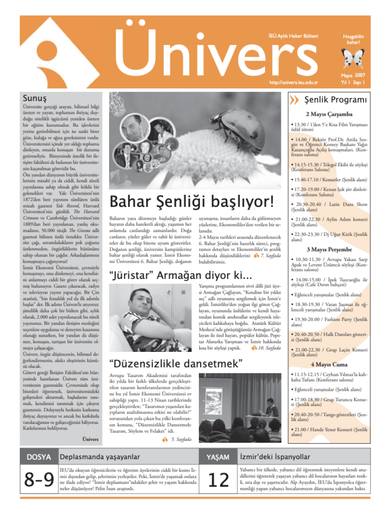 Ünivers Mayıs 2007