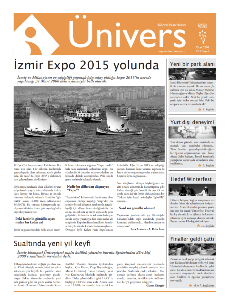 Ünivers Ocak 2008