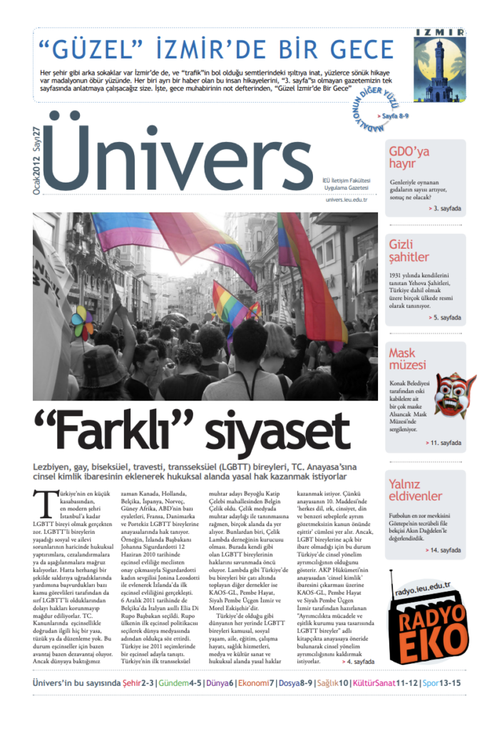 Ünivers Ocak 2012